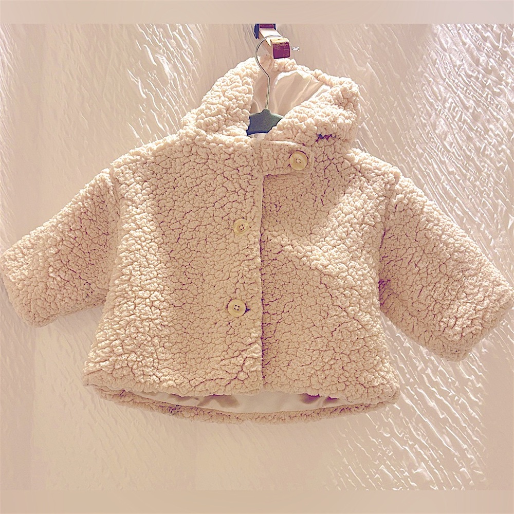 Bearington Baby Fluffy "Lamb" Jacket Size 6-12 Mo - Pre Owned